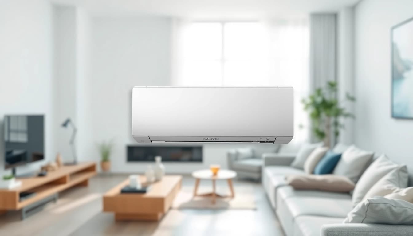 Elevate your comfort with a stylish daikin mini split ac unit in a modern living room.