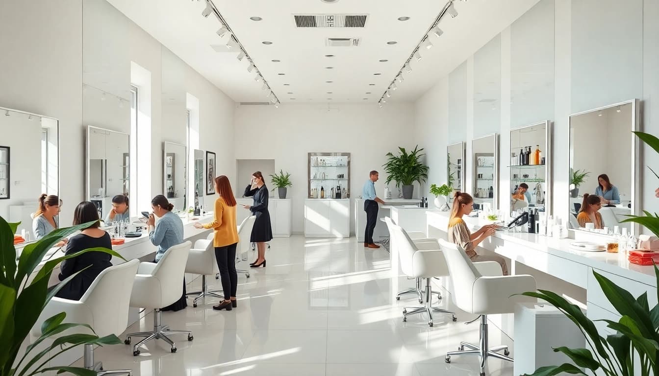Latest beauty services showcased in a modern salon environment.