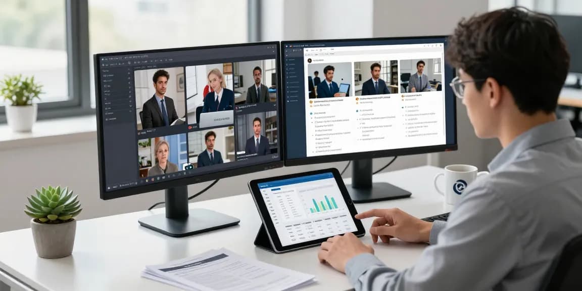 AI image detector interface being used in a modern office to identify inappropriate content.