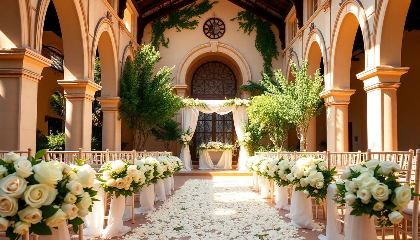 Stunning Jacksonville Wedding Venue featuring a beautifully arranged outdoor ceremony.