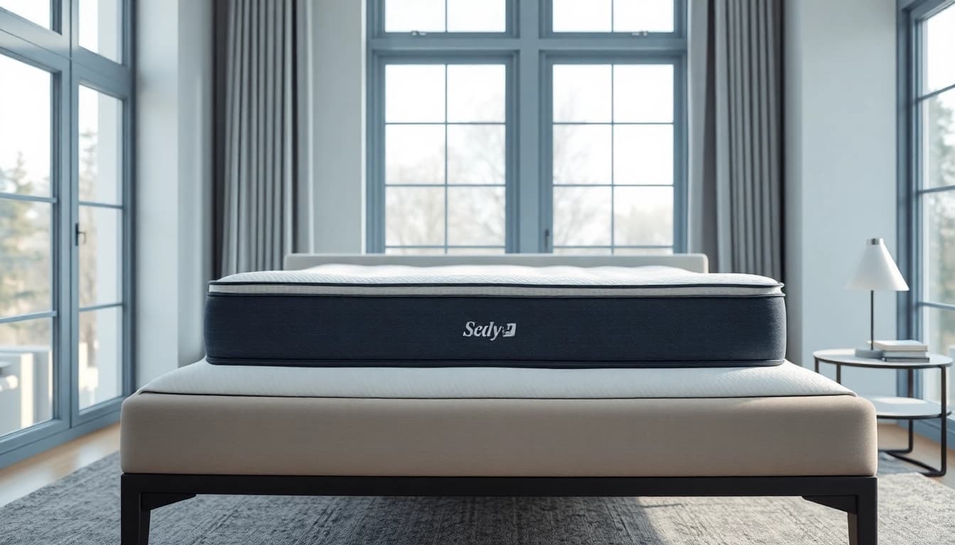 A Sealy gel memory foam mattress in a modern bedroom setting emphasizing comfort and relaxation.