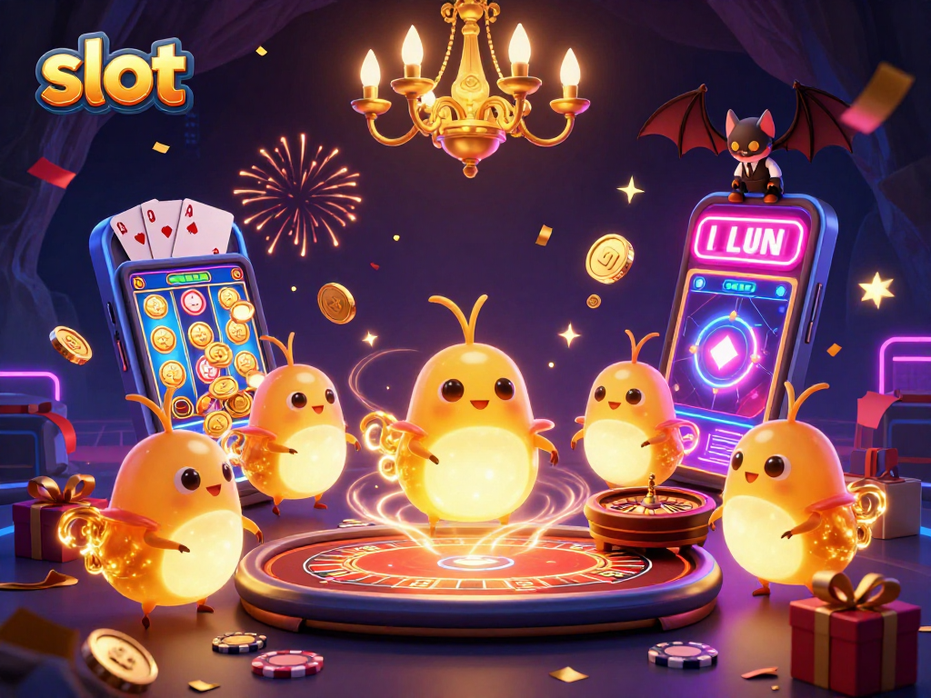 Menangkan slot dengan glowworms yang menghidupkan kasino goa dengan koin emas dan permainan yang bersemangat.
