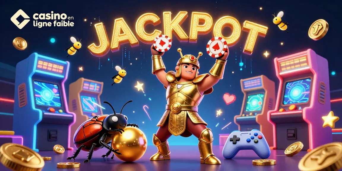Casino en ligne fiable : victoire d'un scarabée en armure avec jackpot illuminé