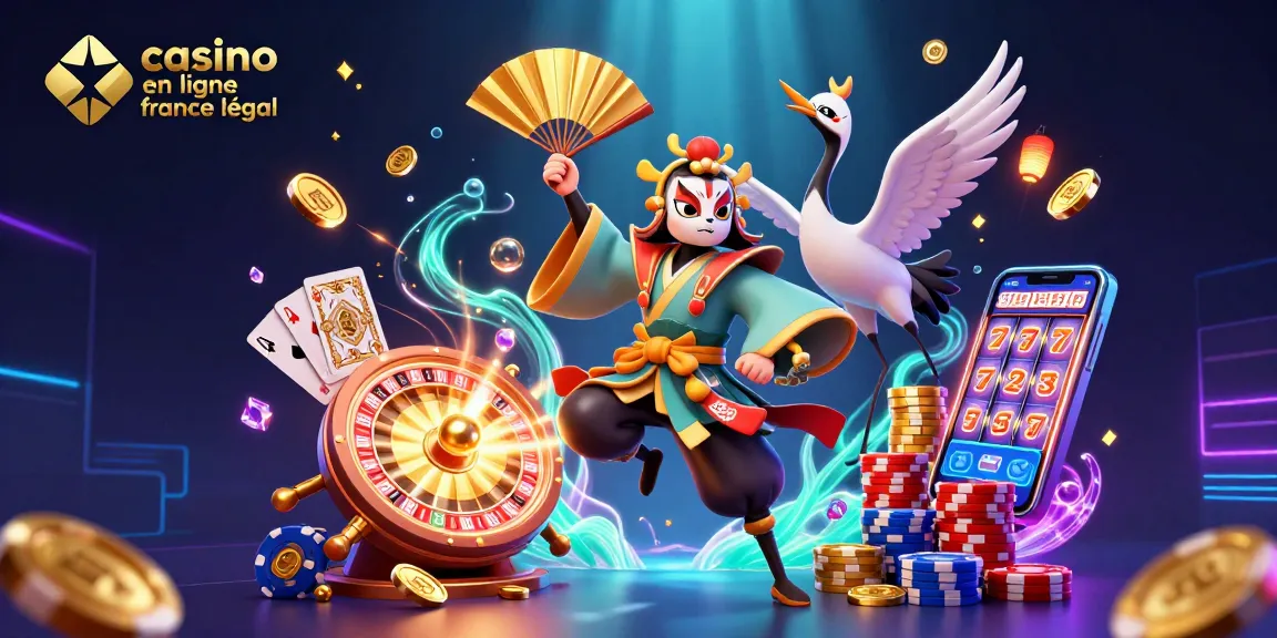Actionner un spin gagnant dans un casino en ligne France légal avec une illustration vibrante et dynamique.
