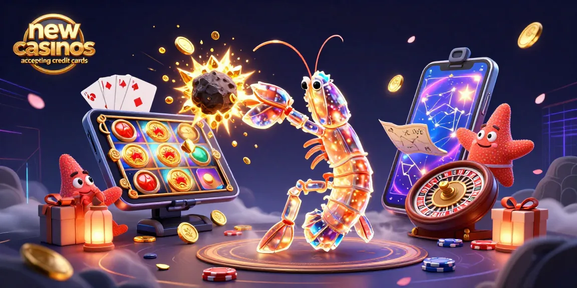 Engage with new casinos accepting credit cards and seize golden opportunities in this vibrant 3D casino scene.