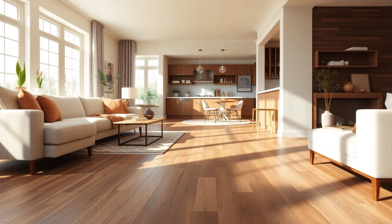 Showcasing elegant vinyl plank flooring in a modern home interior with natural lighting.