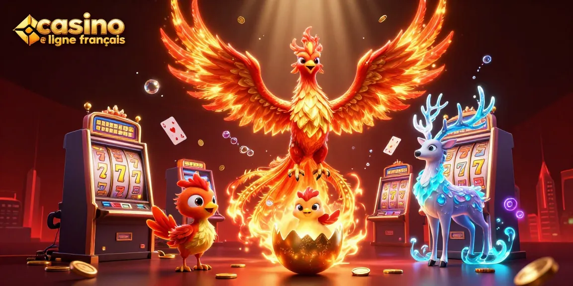 Jouez des jeux de casino en ligne français avec cette illustration dynamique captivante.