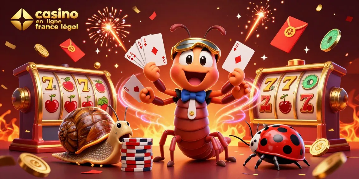 Gagnez gros avec casino en ligne france légal dans une illustration 3D de personnages et éléments de jeu vibrants.