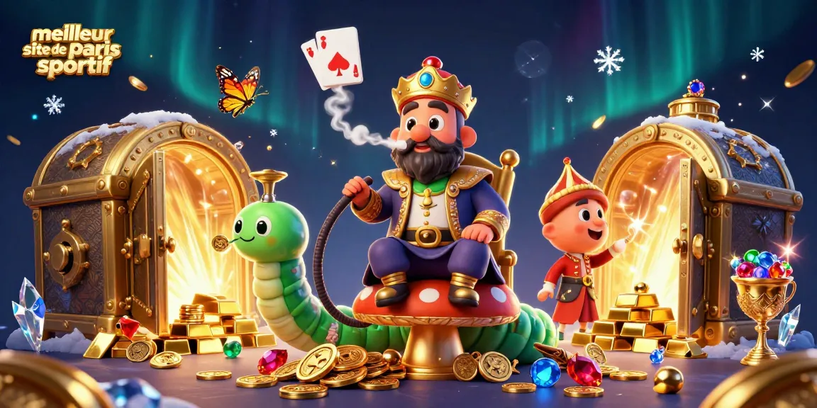 Meilleur site de paris sportif : immersion dans le jeu avec un maître narguilé et trésors scintillants.