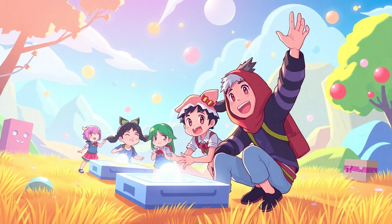 Explore Yono games with colorful characters engaging in playful adventures.