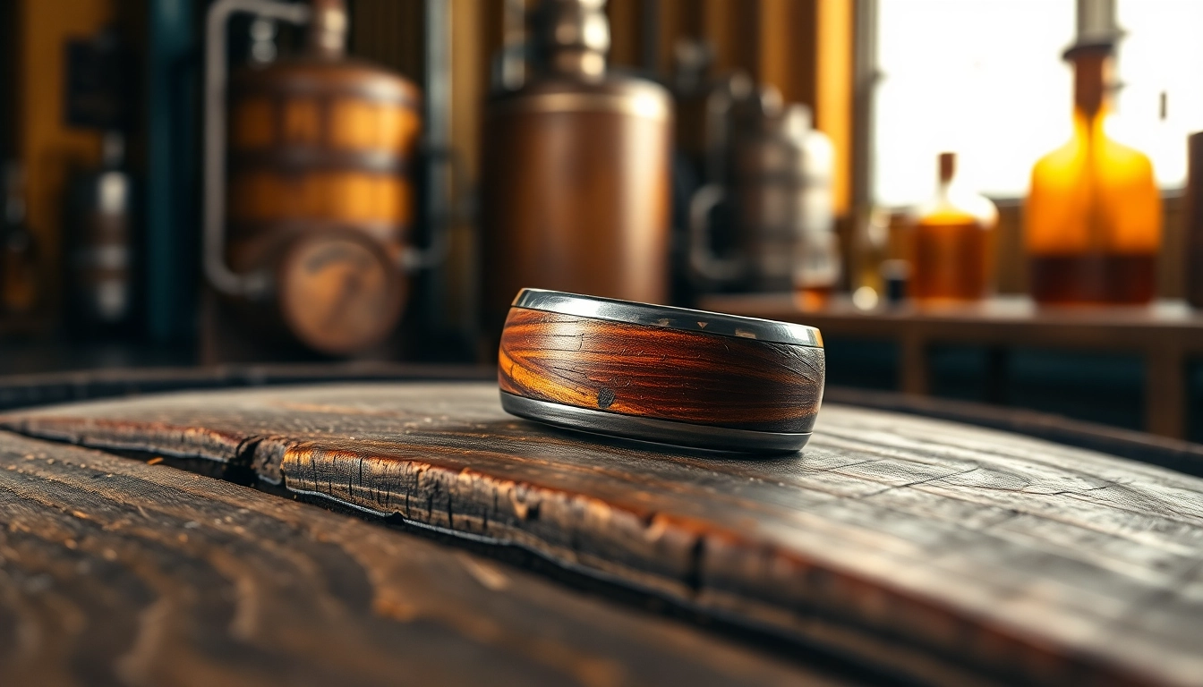 Distinctive Whiskey Barrel Wedding Bands: Craftsmanship and Character