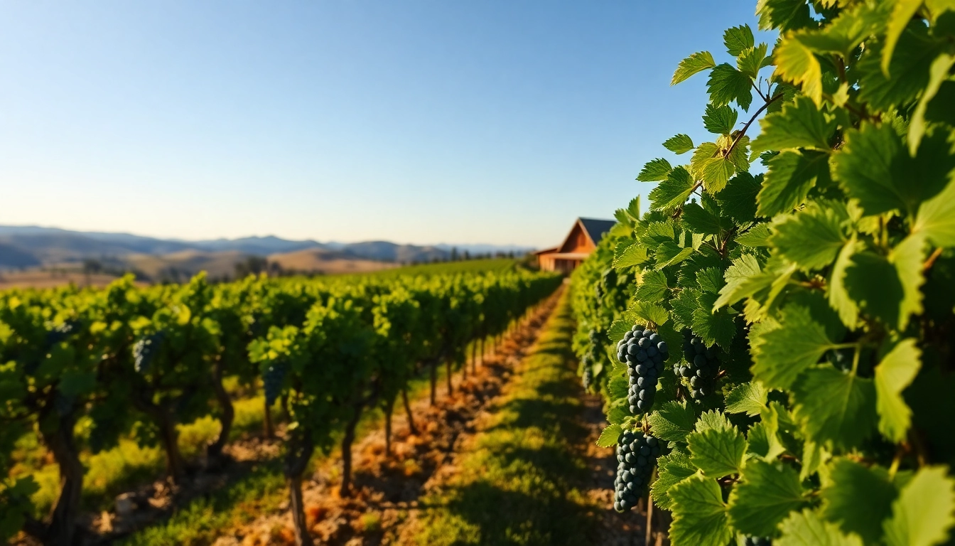 Experience the beauty of Sacramento Wineries with vineyards set in the sunlit landscape.