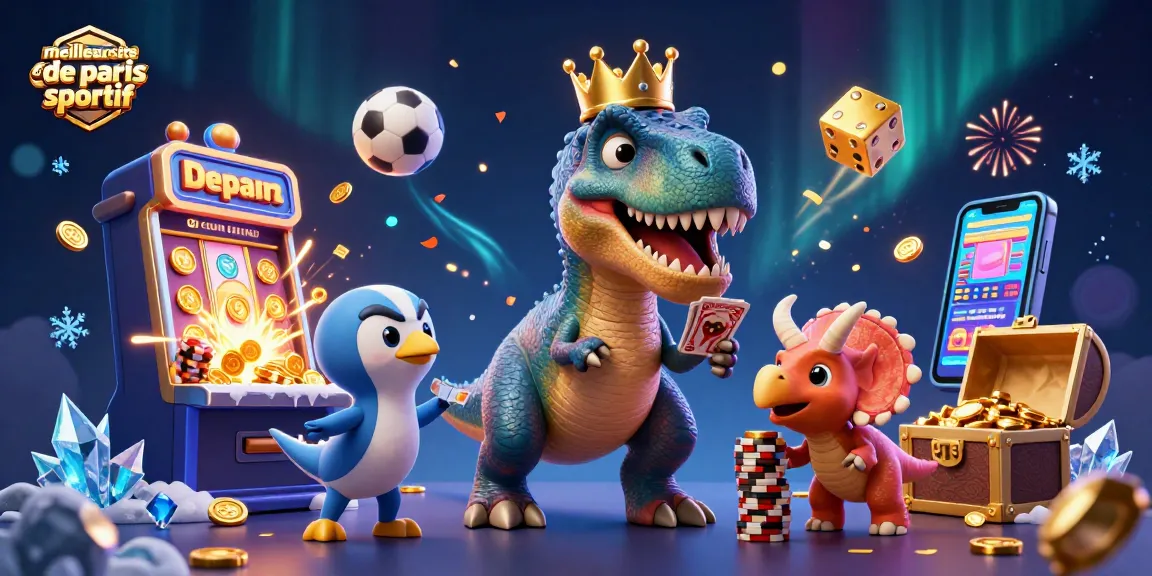 Pariez sur le meilleur site de paris sportif avec des personnages de casino animés et des éléments de jeu vibrants.