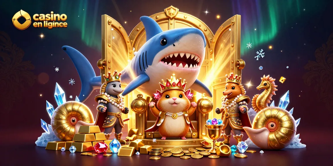 Jouez sur casino en ligne France, découvrez des trésors avec le roi hamster et ses gardes.