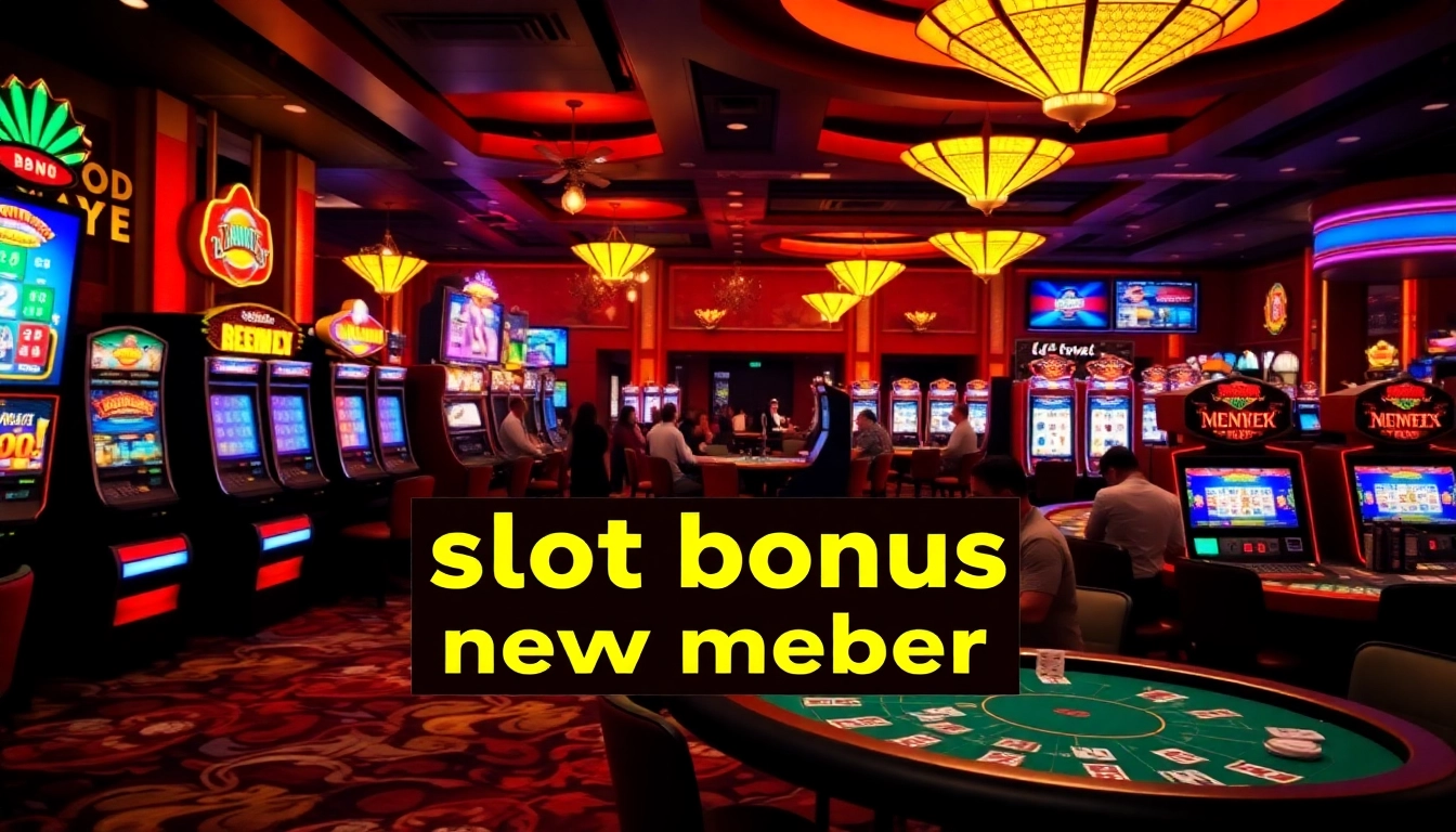 Menang besar dengan penawaran bonus slot untuk anggota baru di arcade kami yang seru, dipenuhi mesin slot berwarna-warni.