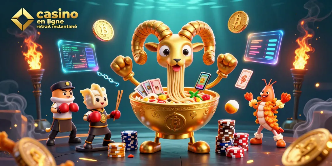 Jouer au casino en ligne retrait instantané avec des personnages animés, cartes et pièces volantes.