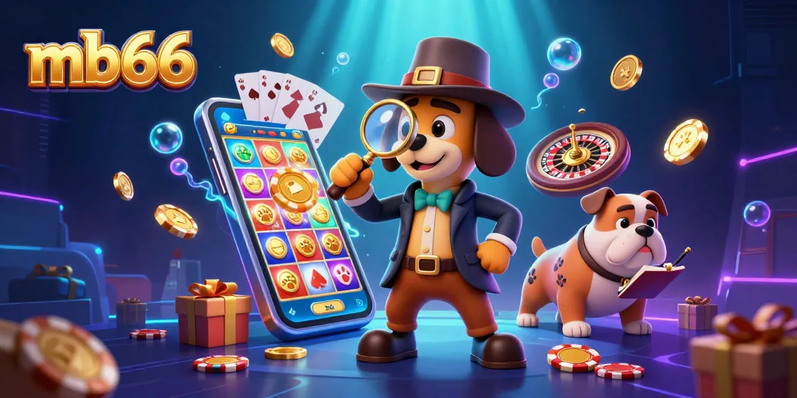 Engage with mb66 as cartoon detective reveals hidden casino treasures in vibrant 3D art.