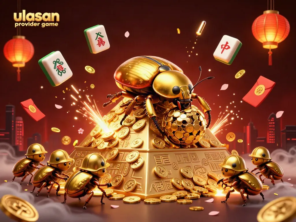 Ulasan provider game diilustrasikan dengan 3D, menampilkan karakter unik dan elemen kasino yang dinamis.