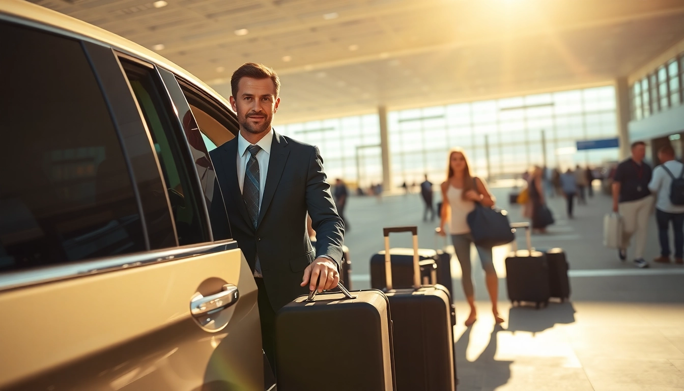 Experience seamless Private Airport Transfers with a professional driver at the airport.