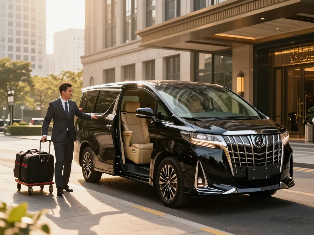 Trải nghiệm du lịch sang trọng với việc cho thuê xe Toyota Alphard cho các chuyến đi công tác trong môi trường đô thị.
