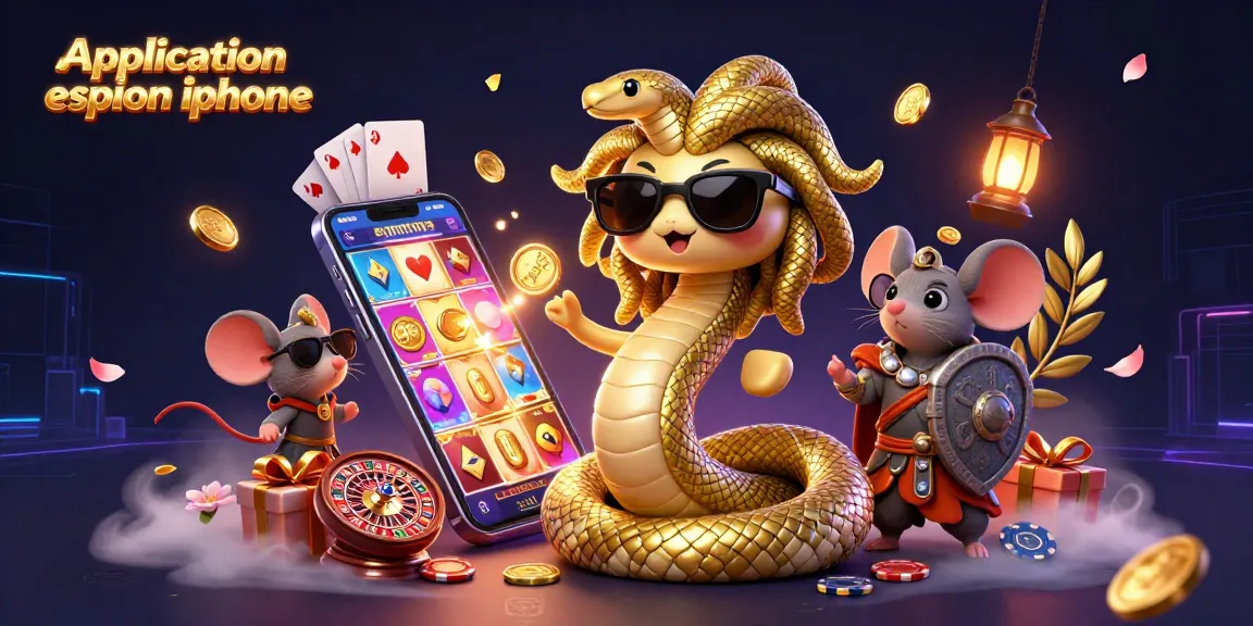 Jouez à l'application espion iphone avec une ambiance de casino colorée et des personnages captivants.