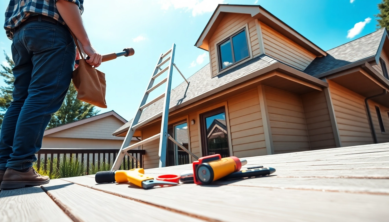 Professional assessment of a roof repair project by an expert contractor.