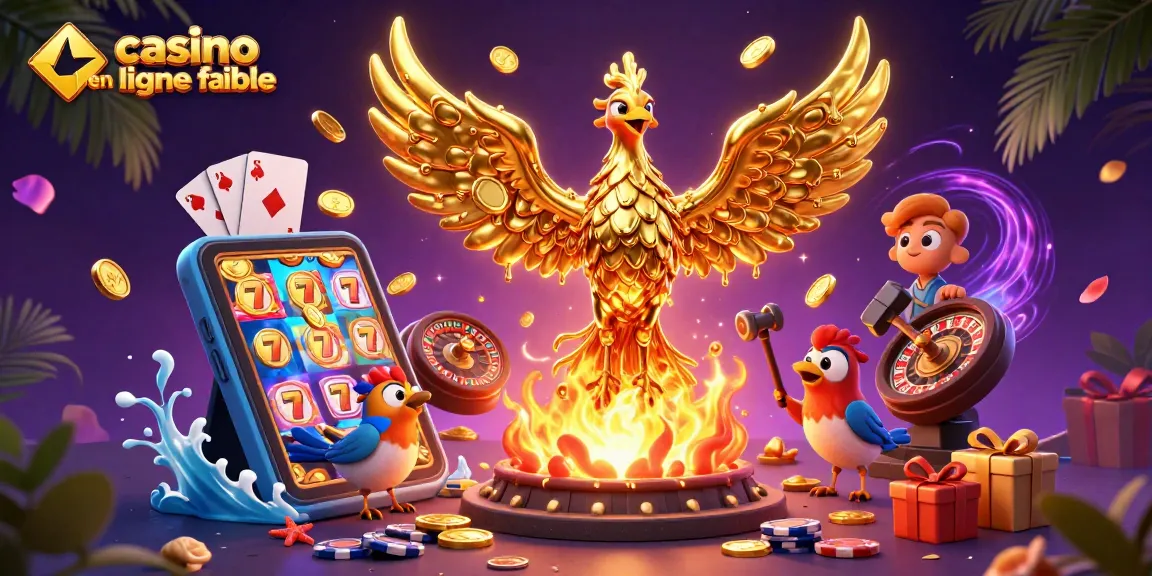 Jouez au casino en ligne fiable avec des personnages animés et des jeux colorés symbolisant l'expérience de jeu.