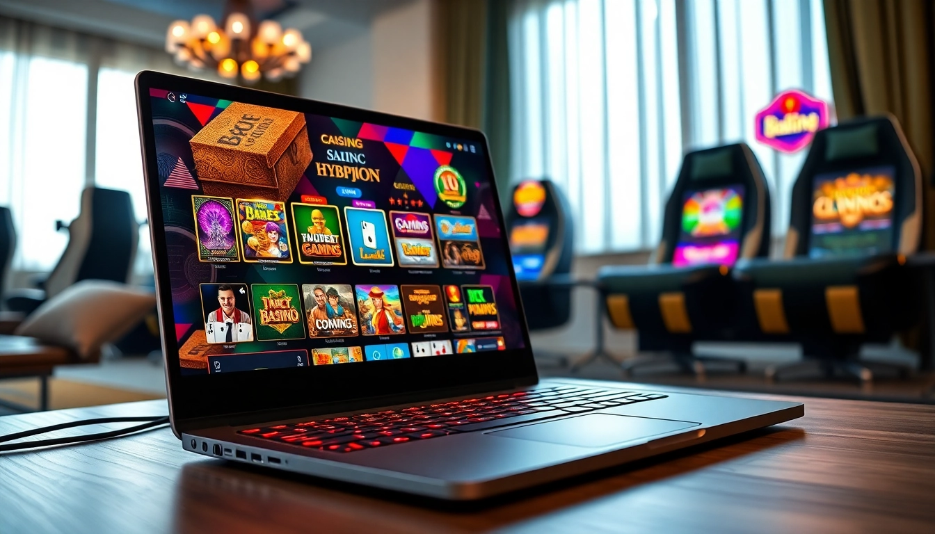 Spielen Sie casino-spiele de auf einem hochwertigen Gaming-Laptop mit ansprechendem Design.
