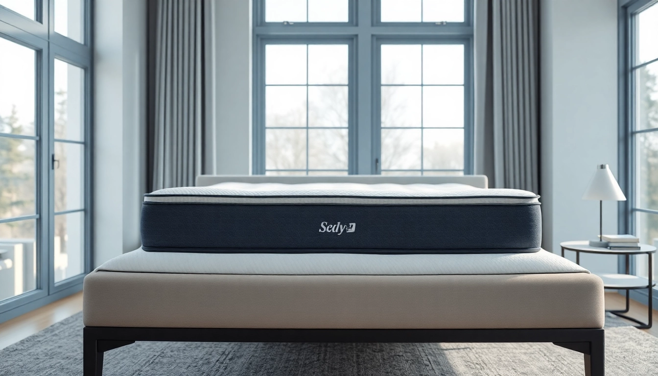 A Sealy gel memory foam mattress in a modern bedroom setting emphasizing comfort and relaxation.