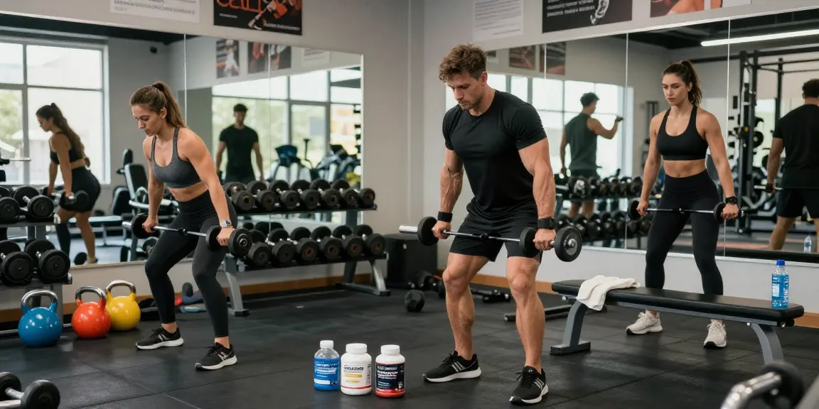 Engaging fitness training scene showcasing steroidi anabolizzanti in modern gym.