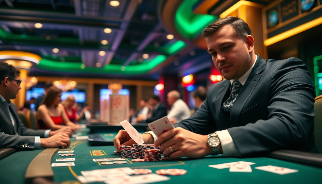 Menampilkan dealer kasino profesional di lingkungan casino bersama pemain, berhubungan dengan termokruzhka.com/blog/sovety-kak-vybrat-kachestvennyi-termos.