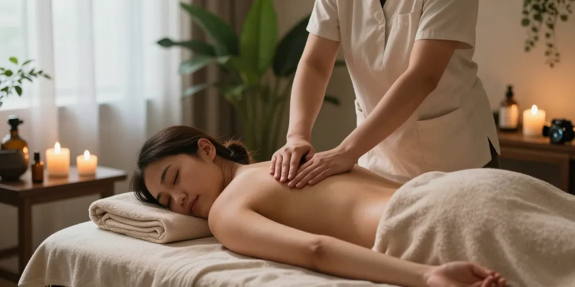 Relaxing Swedish massage experience at https://www.makangs.com/region/국내/서울-/마사지-스웨디시 in a tranquil spa setting.
