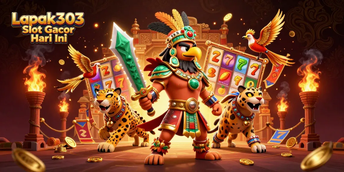 Experience Lapak303 Slot Gacor Hari Ini with dynamic gaming visuals and captivating characters.