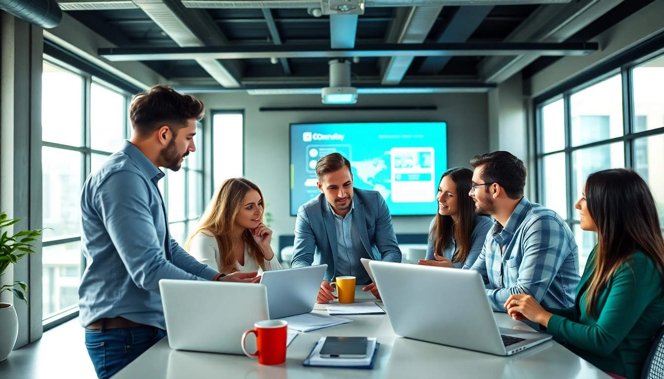 Effective strategies for social media marketing edmonton showcased by a dynamic team in an urban workspace.