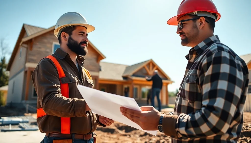 New Jersey General Contractor supervising a home renovation project with a construction team.