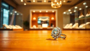 Fotografo di Gioielli che cattura un anello luminoso in uno studio ben illuminato.