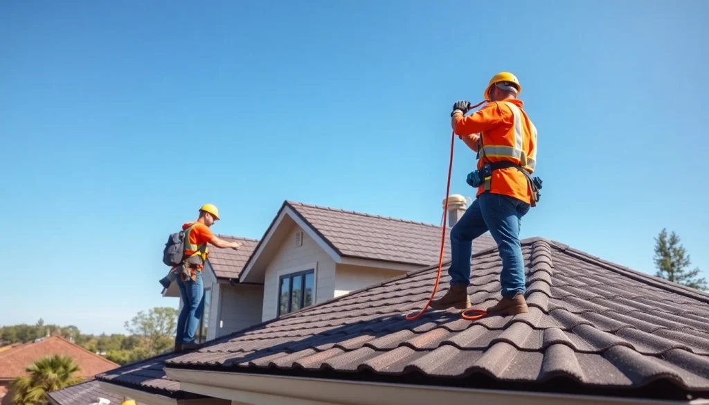 Installing high-quality roofing solutions with professionals on a residential home.