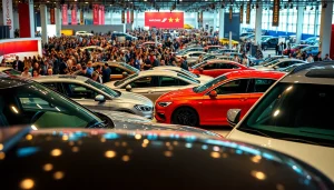 Exciting Auto Cars Show featuring the latest vehicle models and enthusiastic crowds engaging.