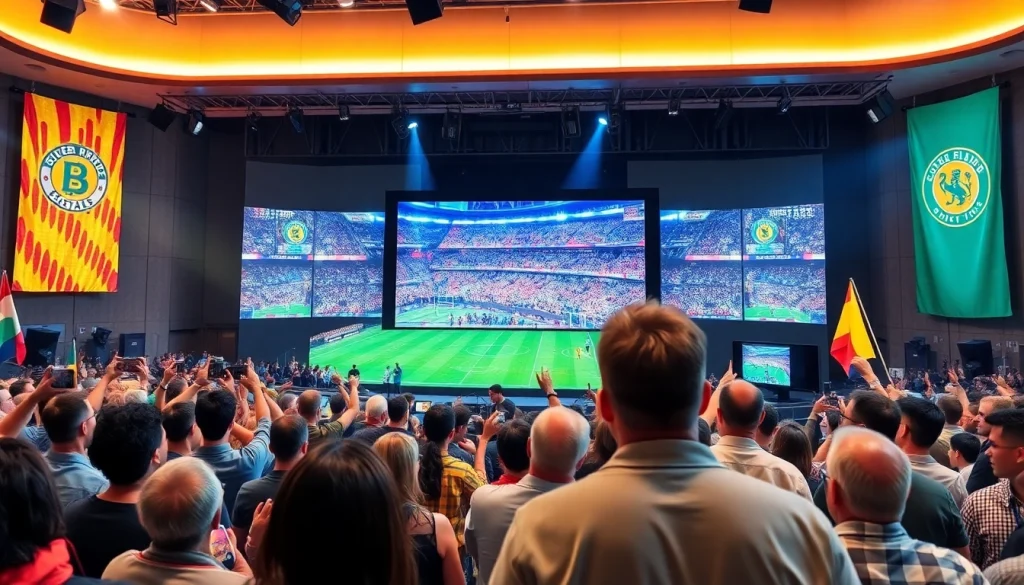 스포츠중계와 함께하는 열정적인 팬들의 생생한 장면