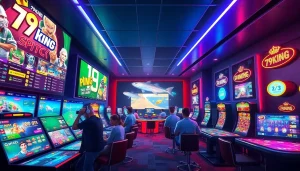 Engaging online gaming interface at 79King with vibrant graphics