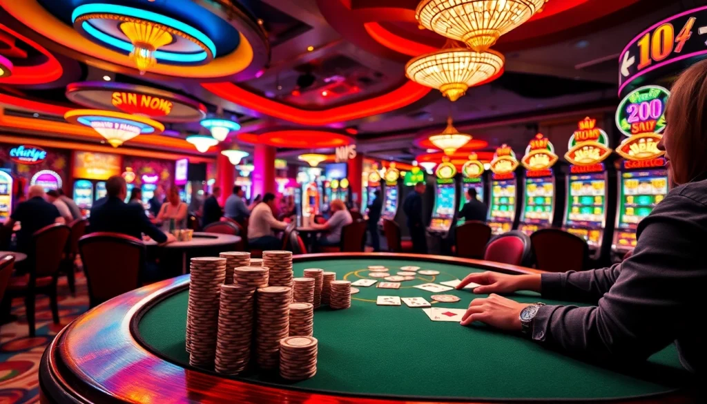 Experience thrilling casino action at https://rr88ez.com/ with lively poker games, enticing chips, and vibrant slot machines.