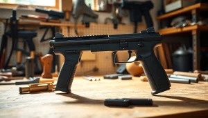 Assemble your pf45 large frame with precision in a well-lit workshop.