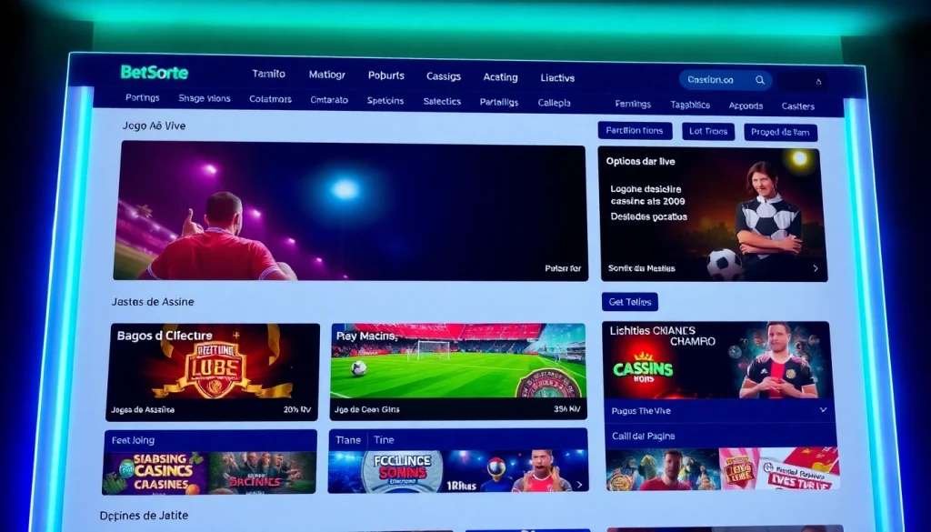 Explore a casa de apostas Bet da Sorte, destacando recursos interativos e a experiência do usuário.