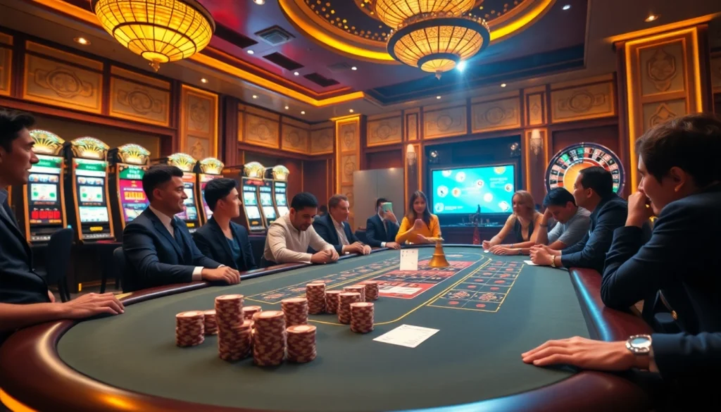 Engage with the thrill of gambling at RR88 link through a vibrant casino scene.