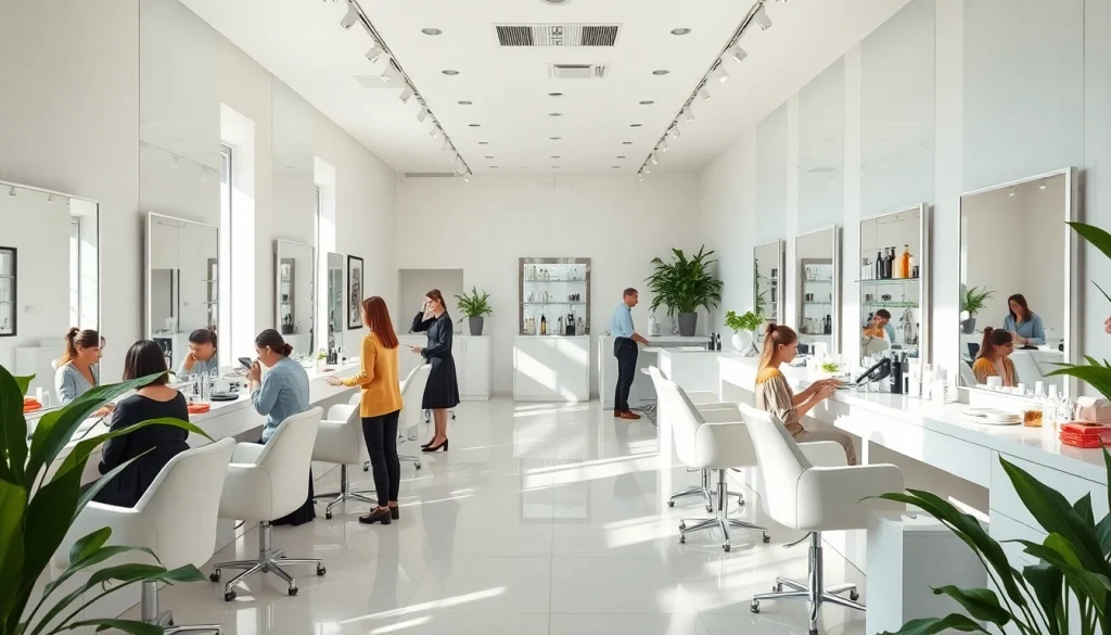 Latest beauty services showcased in a modern salon environment.