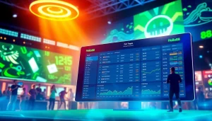 Hello88 online betting platform showcasing vibrant digital interface and enthusiastic players.