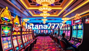 Menampilkan Istana777 Situs dalam suasana kasino online yang penuh warna dan interaktivitas.