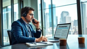 Focused crisis management consultant discussing strategies with a client.