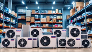 Showcasing Wholesale HVAC for Contractors equipment in a professional display to highlight quality options.