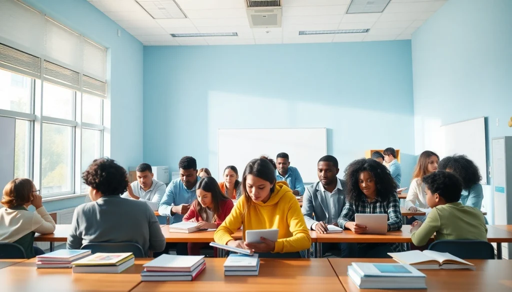 Engaging educational environment focused on collaborative learning and innovation in education.